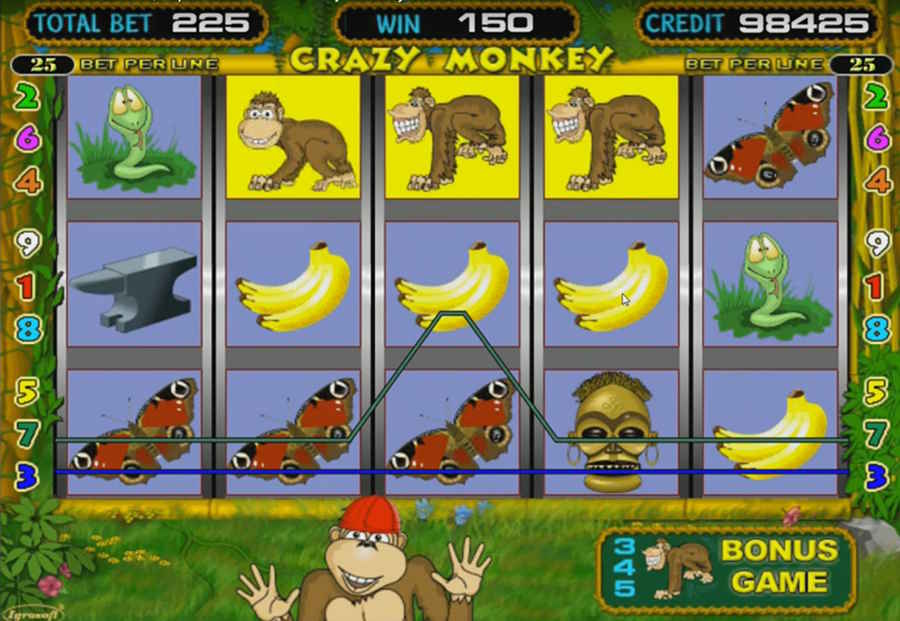 Crazy Monkey - игровой автомат